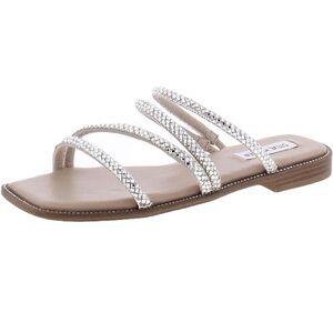 Steve Madden Silver Rhinestone Sandals (Women's)